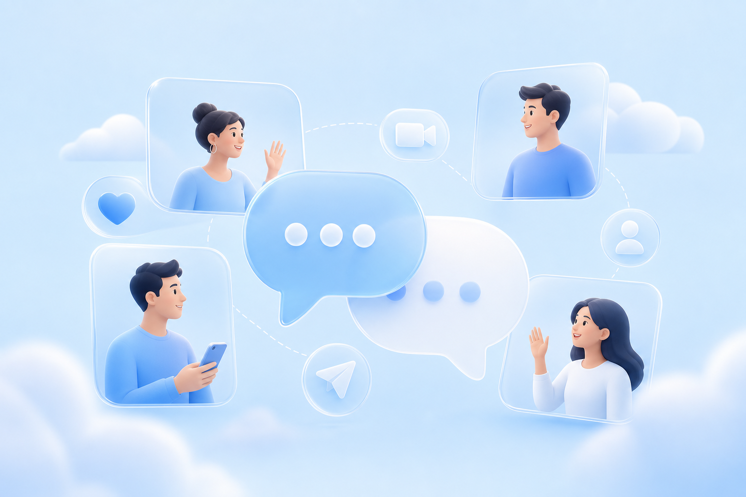 People connecting on LineChit